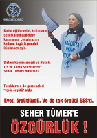 SES'li Seher Tümer ve KESK'li bütün tutsaklara özgürlük