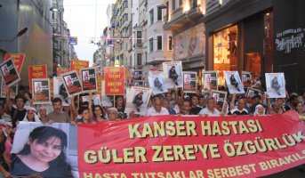 Kanser hastası Güler Zere'yi yaşatmak için mücadele sürüyor:  "Hasta tutsaklar serbest bırakılsın!"