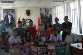 Genç-Sen kapatma davasına karşı basın açıklaması yaptı