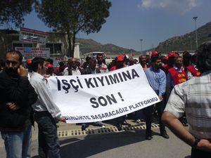 CHP'nin iki yüzü İzmir Belediyelerinde işçiler direnişte