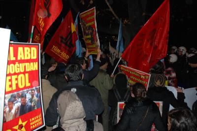 Ankara'da "İsrail" polisi, Filistin halkıyla dayanışma eylemine saldırdı