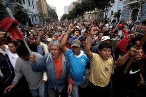 Peru'da genel grev!