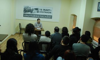 İstanbul'da İlerici Gençler 16 Mart Beyazıt Katliamı ve faşizm konulu bir etkinlik yaptı