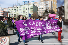 Kadınlar SSGSS'ye karşı seslerini yükseltti