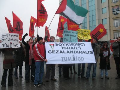 İlerici Gençler Siyonist İsrail'i lanetledi