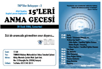 15’LERİ ANMA GECESİ