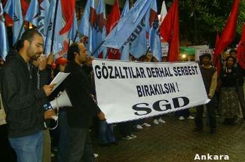 Gözaltılara karşı Ankara'da da basın açıklaması yapıldı