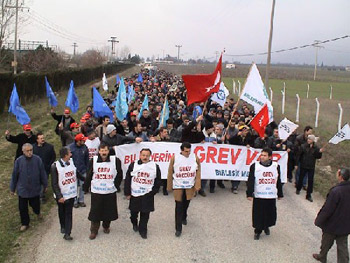 Bursa'dan yükselen ses: Grev Grev Grev