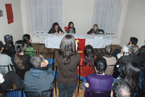 Ankara'da ilerici gençlik 8 Mart'ı ve kadın sorununu konuştu