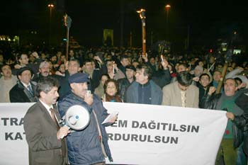 Ankara'da Şemdinli protestoları devam ediyor.